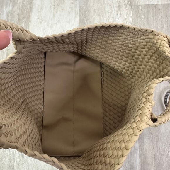 Naghedi St. Barths Medium Tote In Camel Tan Neutral - Picture 7 of 11